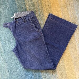 Loft Wide Leg Linen Jean Pant